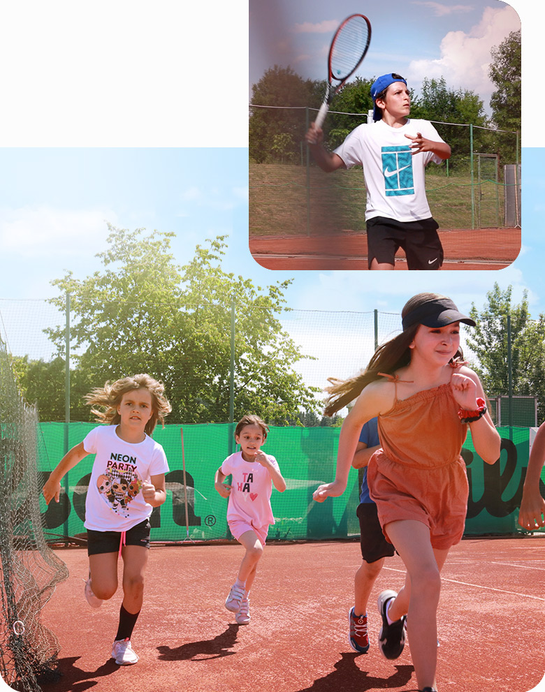 Деца играещи тенис на ТК "Люлин 6"